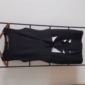 Size 6 Emilio Pucci ruffle wool silk blend peplum sheath dress